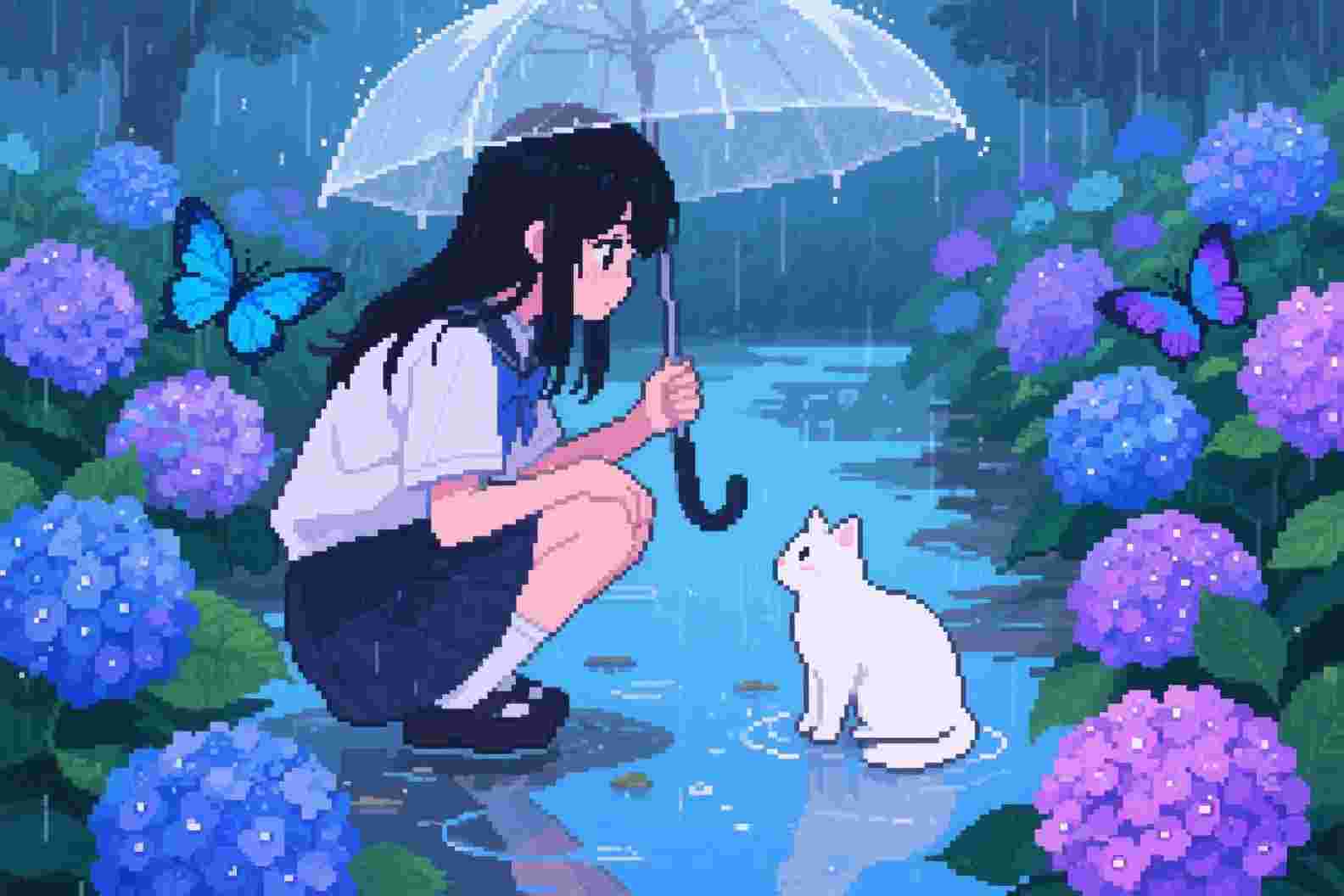 隔着人海望着你